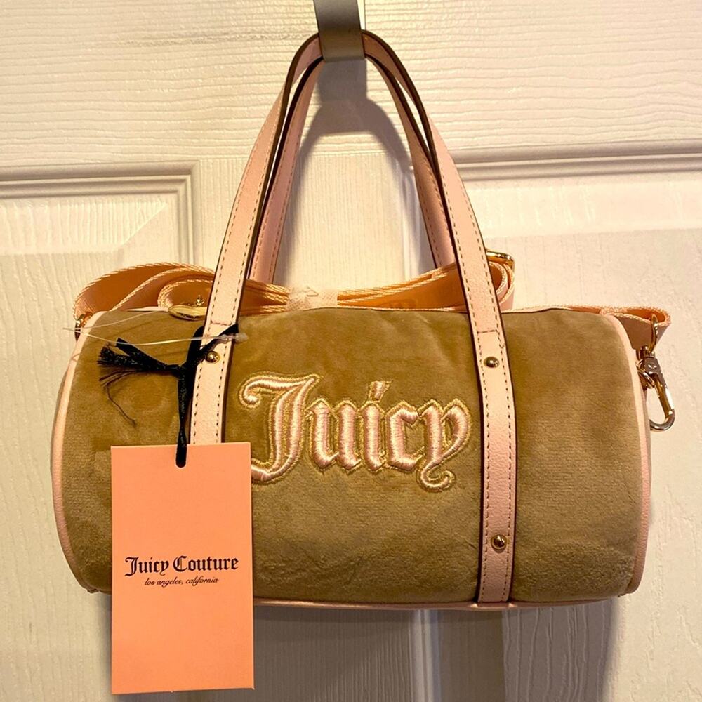BNWT JUICY COUTURE Queen of Everything Mini Barrel Crossbody Bag